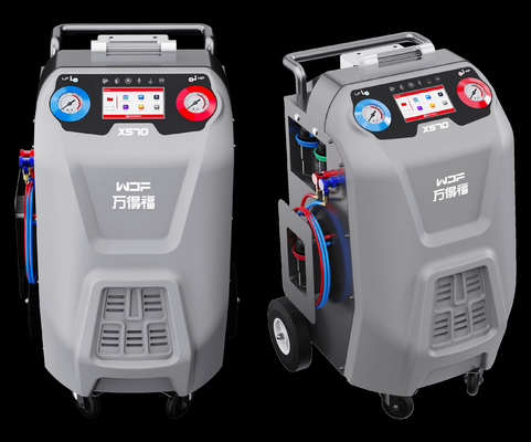 Gray Car Refrigerant Recovery Machine Mini Can Charge For R134a 8HP